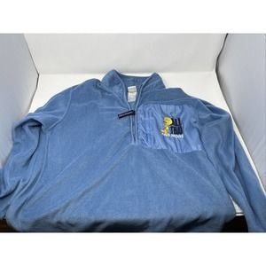 Womens Size Large ‘01 Looney Tunes Tweety Bird Fleece Embroidered Pull Over